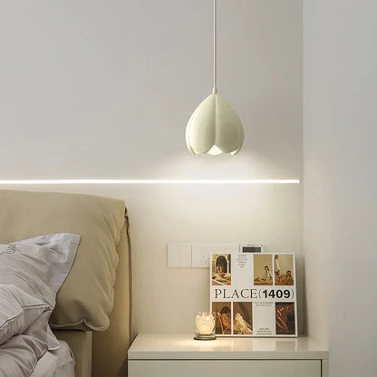 Crèmekleurige Hanglamp in Franse Stijl – Rustiek en Natuur-Inspired Design