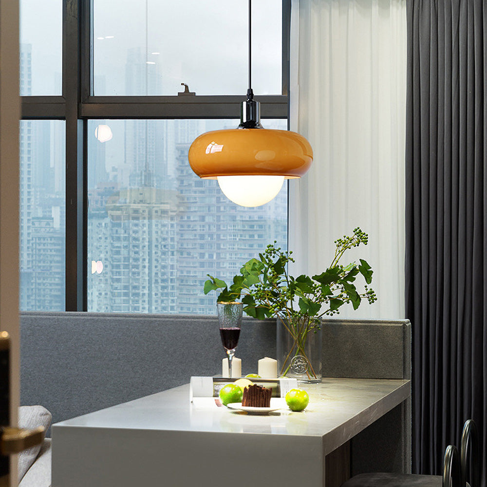 KoffieLicht - Bauhaus Stijl Glazen Hanglamp