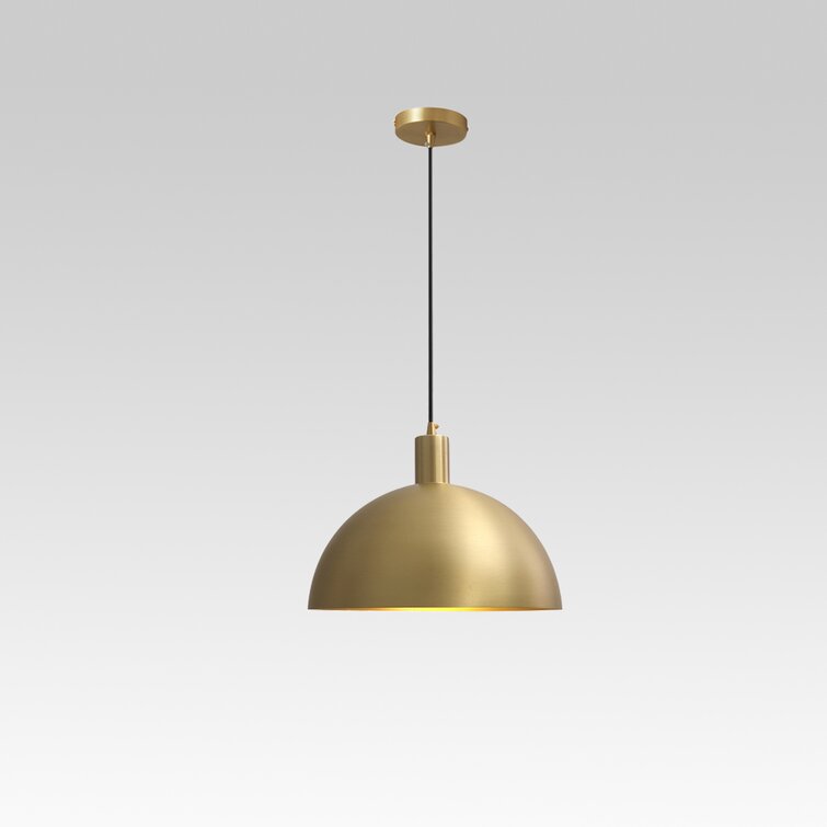 MessingKoepel - Mid-Century Moderne Koepel Hanglamp