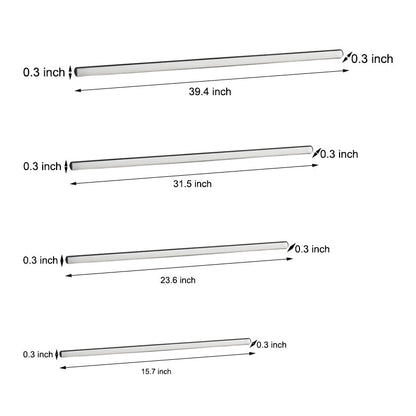 RadiantGlow Luxe LED Strip Set - 6x Lange 12V Opbouw Kastverlichting