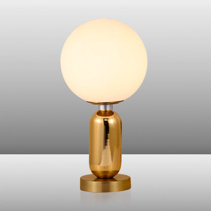 GloBol - Stijlvolle Glazen Bol Lamp met Gouden Metalen Voet