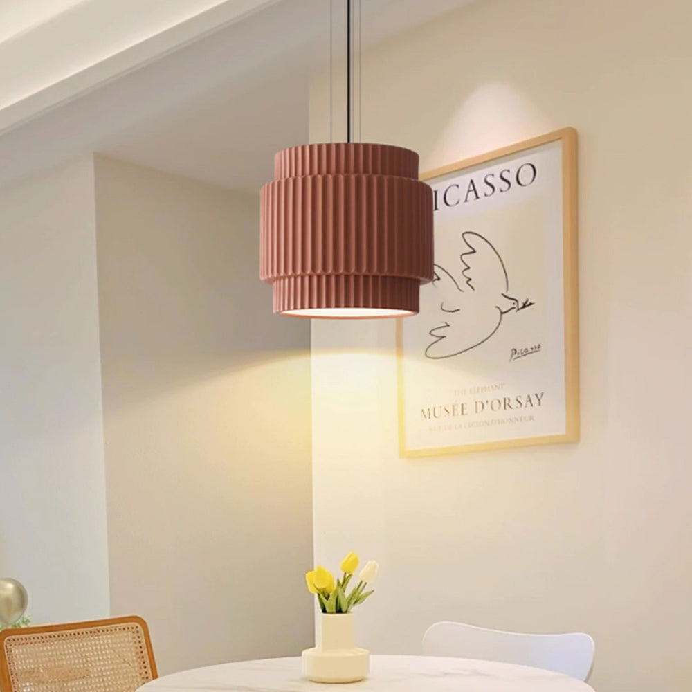 BauResin - Strakke Moderne Hars Hanglamp