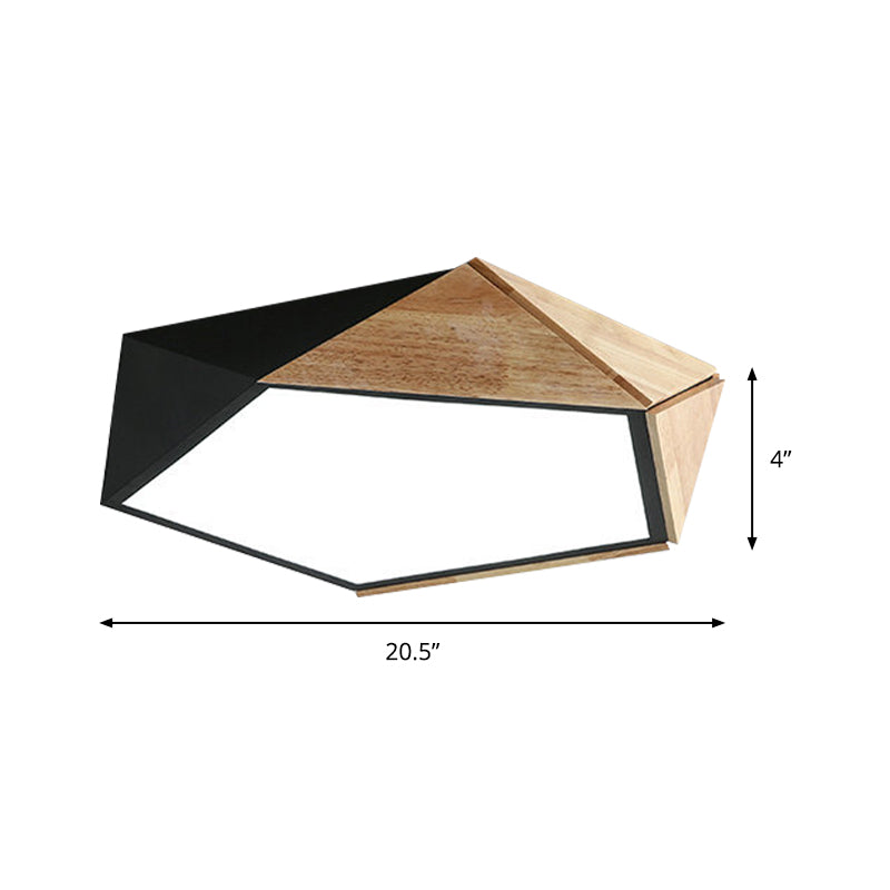 VormLicht - Geometrische LED Plafondlamp in Metaal