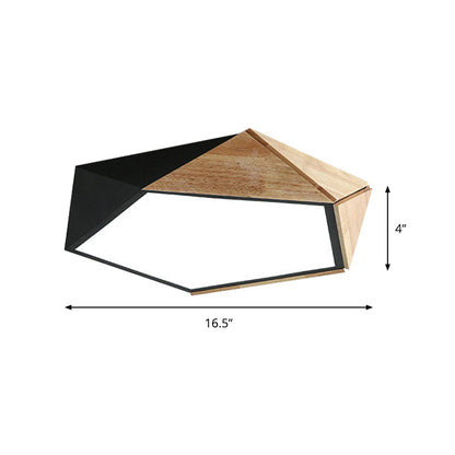 VormLicht - Geometrische LED Plafondlamp in Metaal