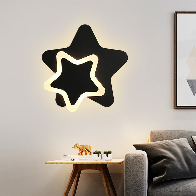 ScandiLicht - LED Wandlamp in Zwart/Wit met Acrylscherm