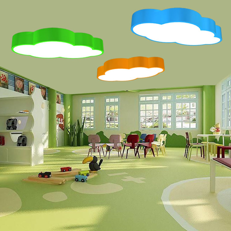 WolkLicht - Speelse Kinderkamer Plafondlamp in Rood, Geel en Blauw