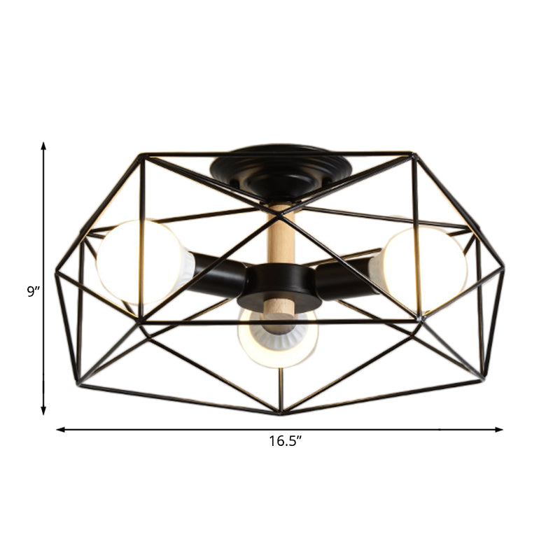 VormKooi – Geometrische Metaal Plafondlamp