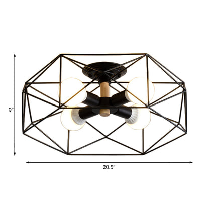 VormKooi – Geometrische Metaal Plafondlamp