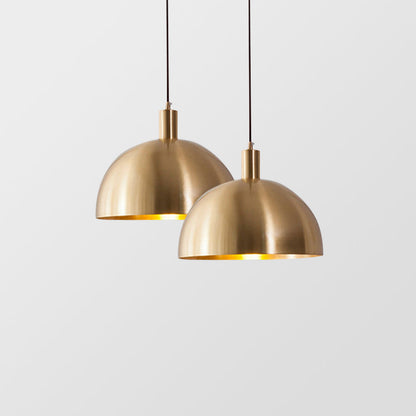 MessingKoepel - Mid-Century Moderne Koepel Hanglamp