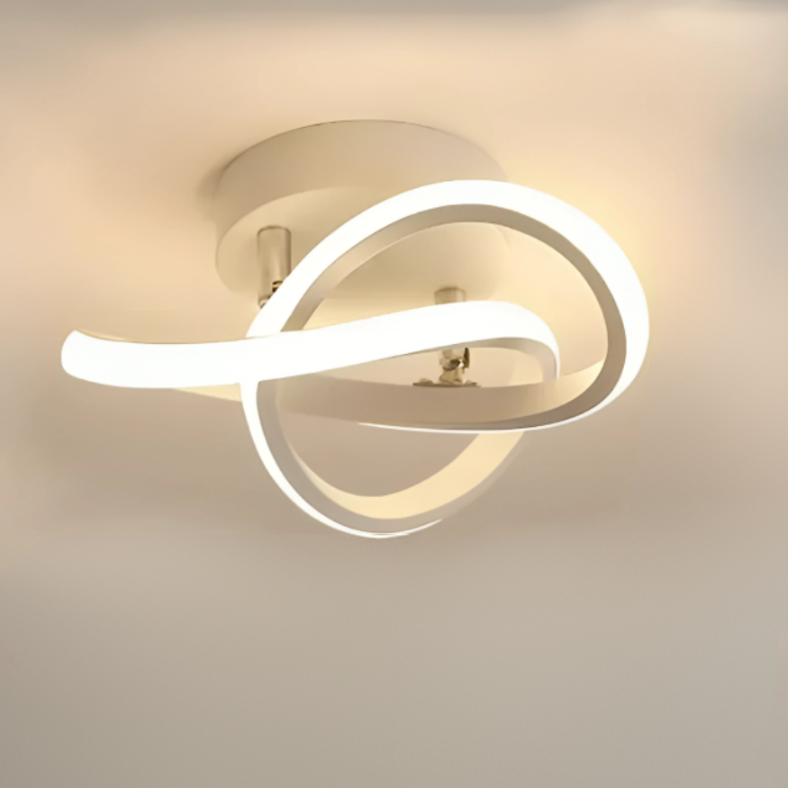 DuoRing - Creatieve LED Plafondlamp met Twee Ringen