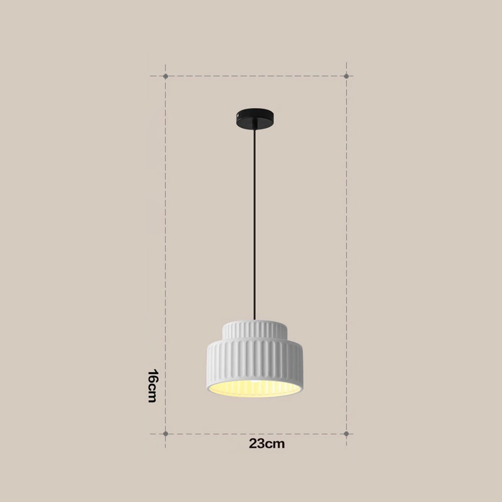 BauResin - Strakke Moderne Hars Hanglamp