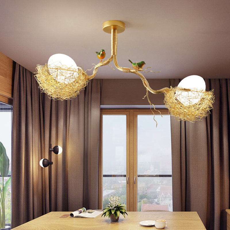 VogelLicht Gouden Hanglamp