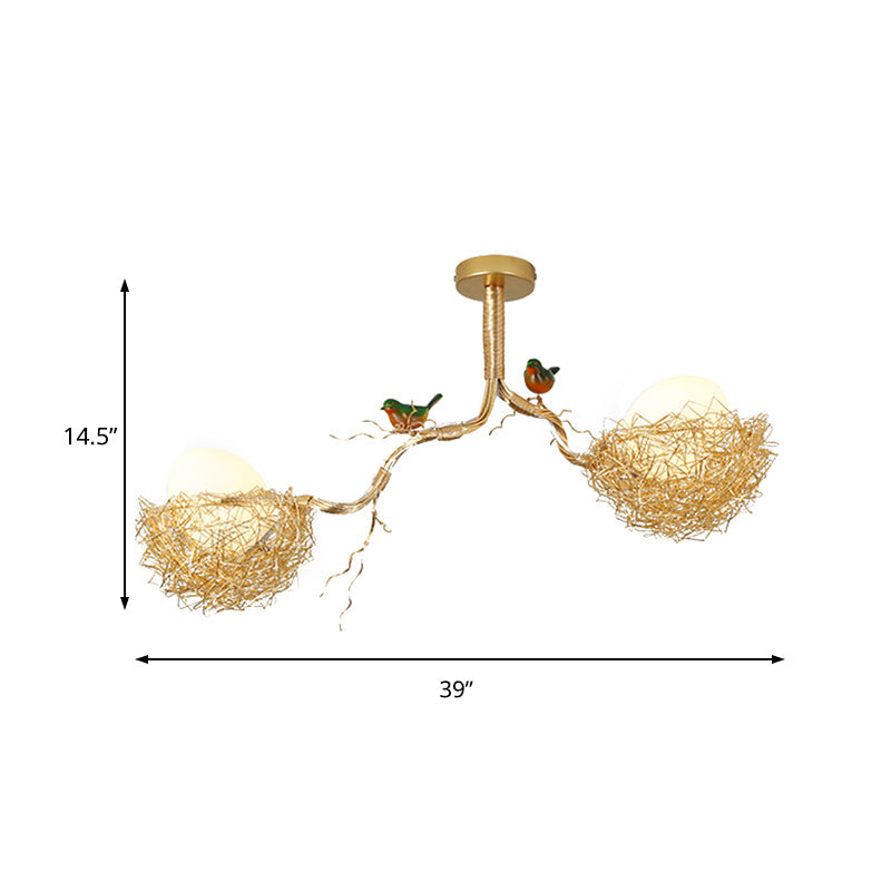 VogelLicht Gouden Hanglamp