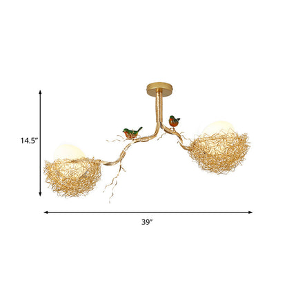 VogelLicht Gouden Hanglamp