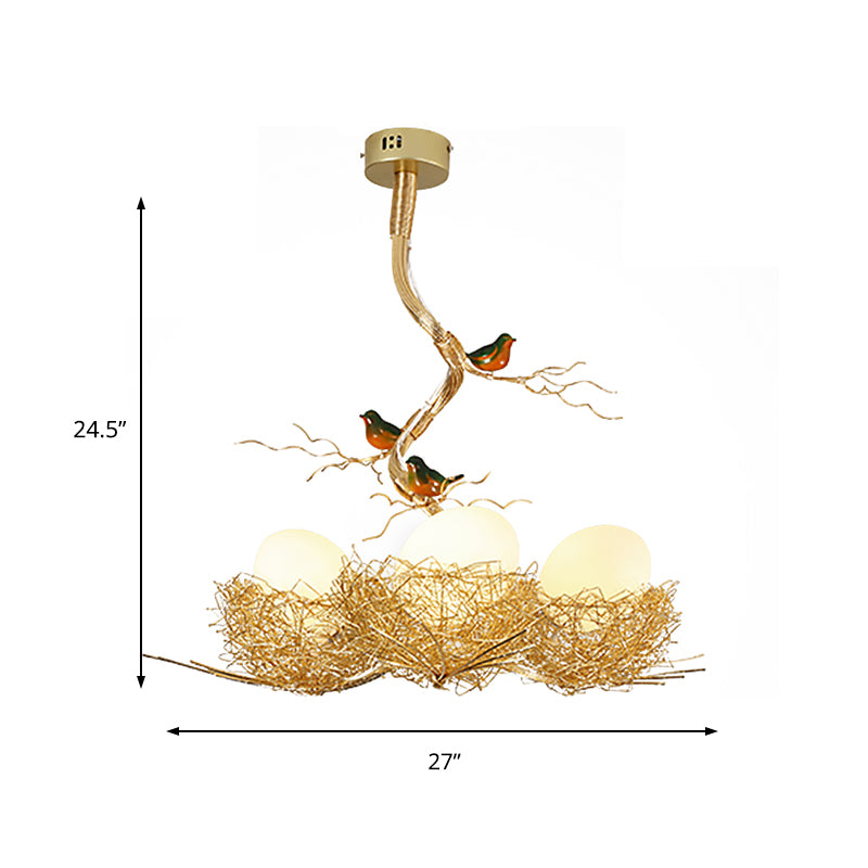 VogelLicht Gouden Hanglamp