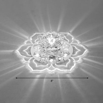 KristalBloei - LED Plafondlamp met Bloesempatroon