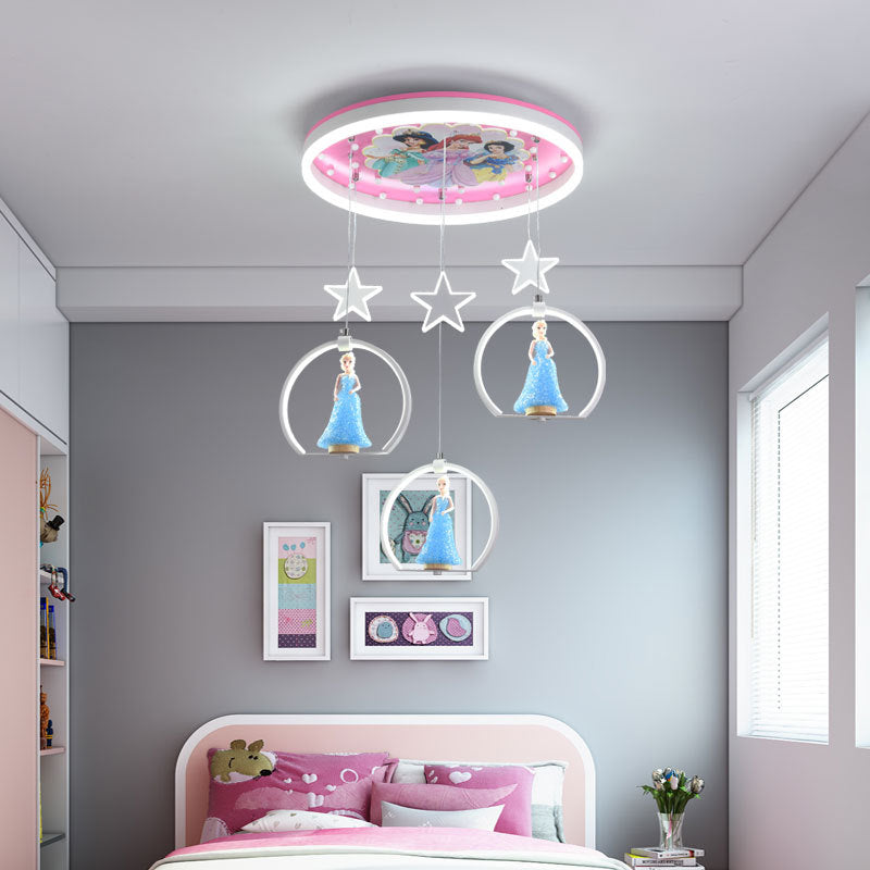 MeisjesDroom Verlichting - Cartoon LED Hanglamp