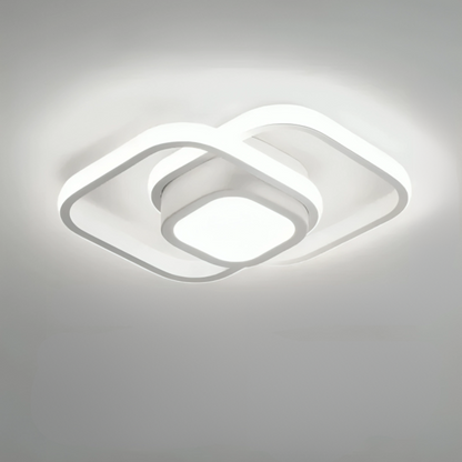 DuoRing - Creatieve LED Plafondlamp met Twee Ringen