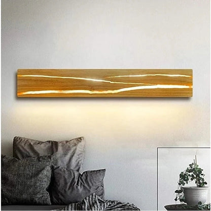 Orr Houten LED Wandlamp - Eenvoudig en Elegant voor Eetkamer/Slaapkamer