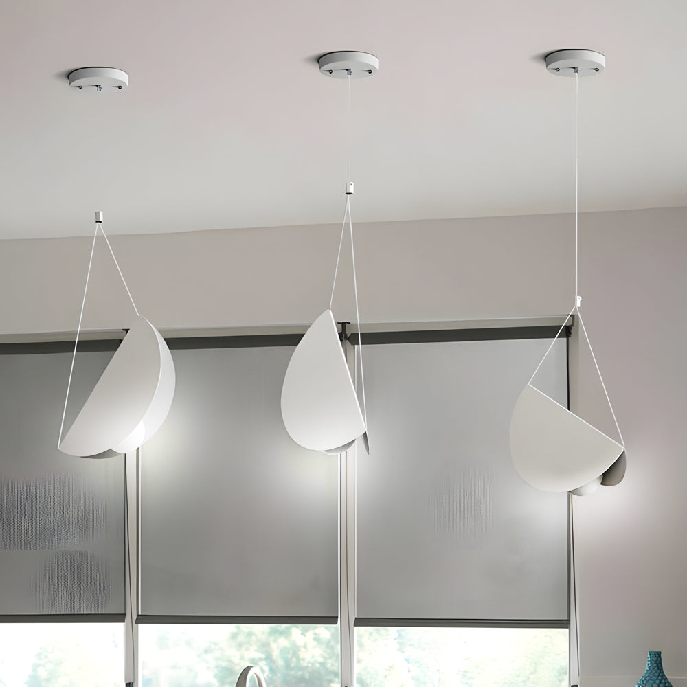 GlideLicht - Strakke Witte Minimalistische Hanglamp