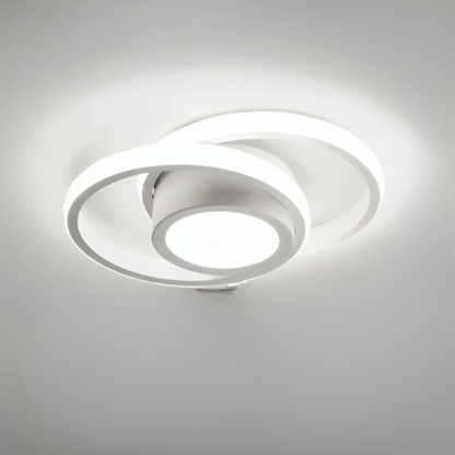 DuoRing - Creatieve LED Plafondlamp met Twee Ringen