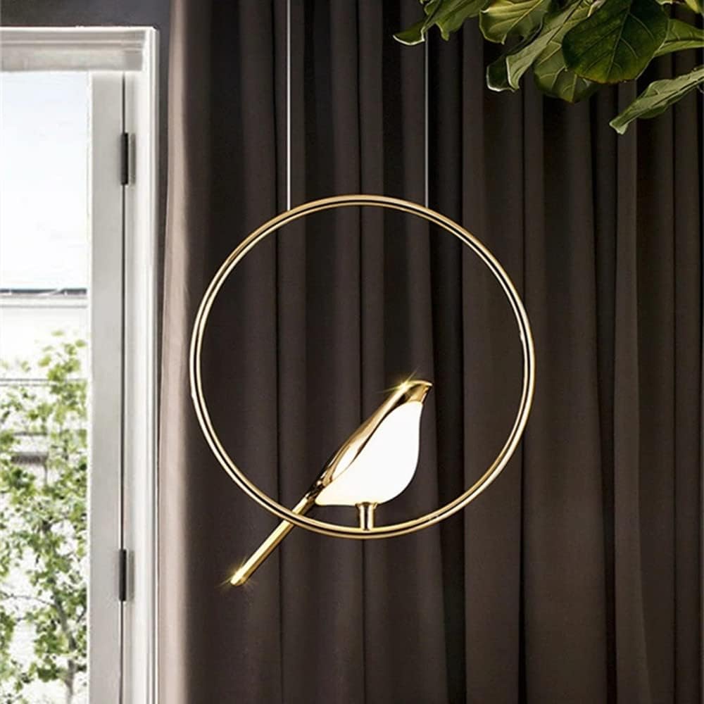 Creatieve Vogel LED Hanglamp met Cirkelvormige Slinger