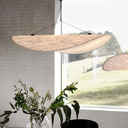 RenéeLux LED Hanglamp in Metaal en Witte Kunstzijde