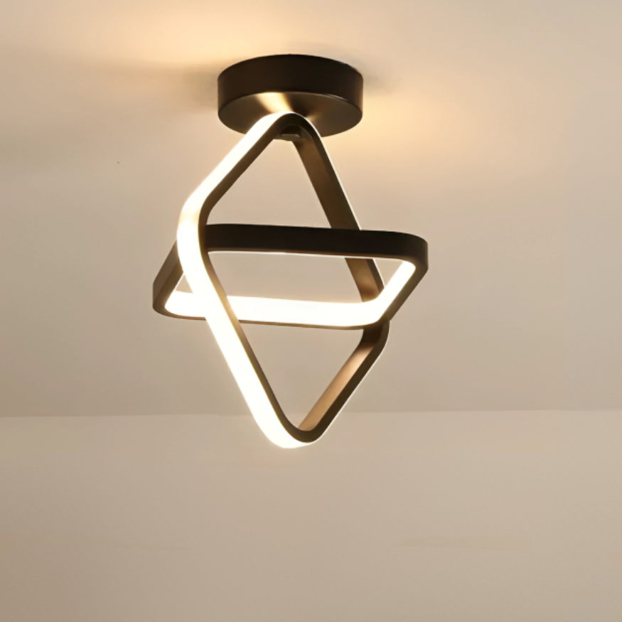 DuoRing - Creatieve LED Plafondlamp met Twee Ringen