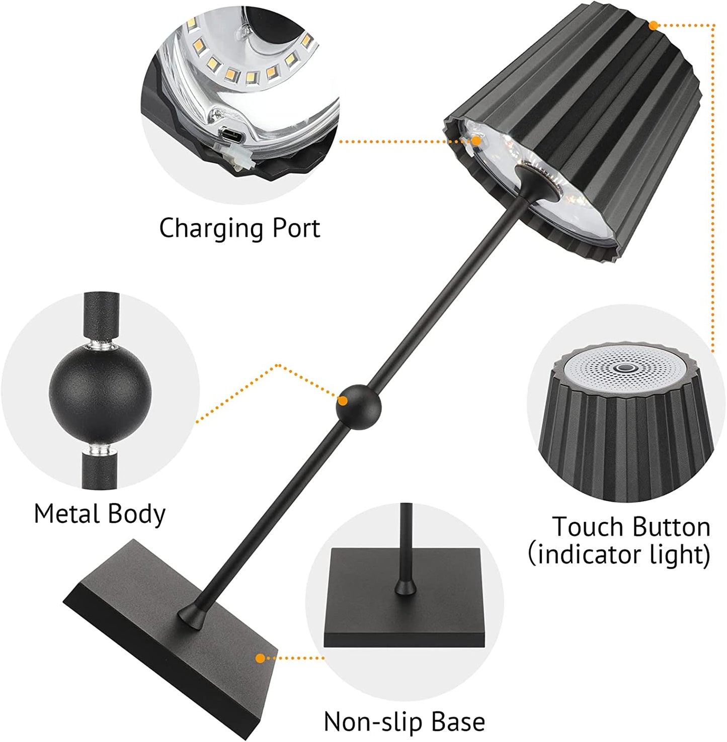 DraadloosLicht LED - Dimbare Draadloze LED Tafellamp