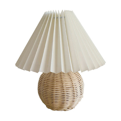 BamboeZen - Moderne Rattan Tafellamp met Pagode Kap