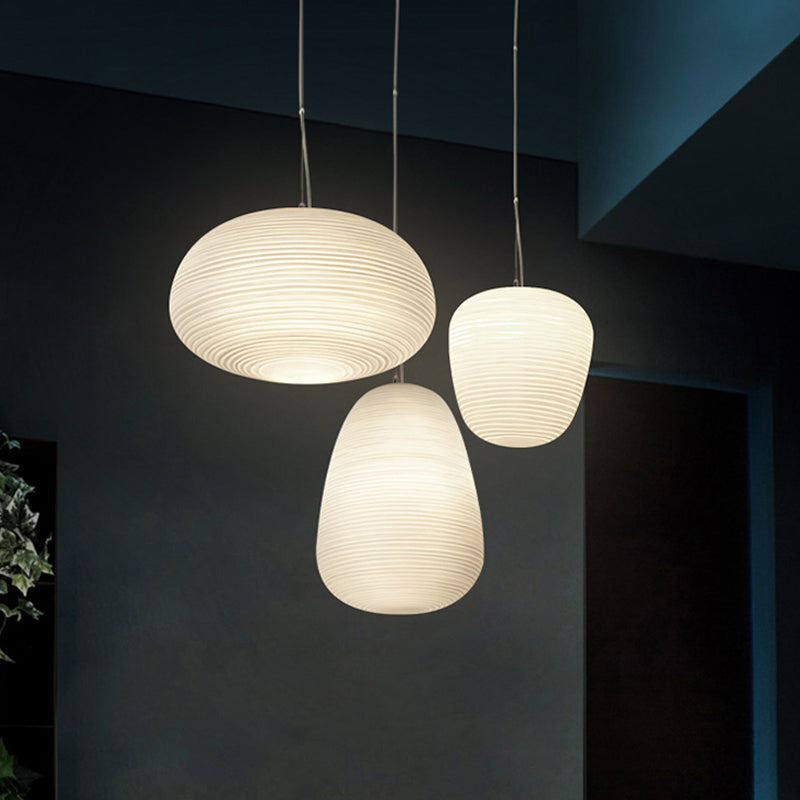 RibbelGlans - Elegante Glazen Hanglamp