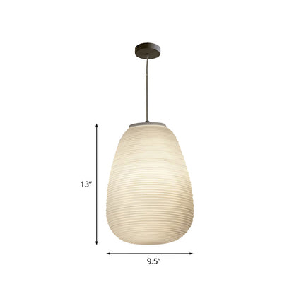 RibbelGlans - Elegante Glazen Hanglamp