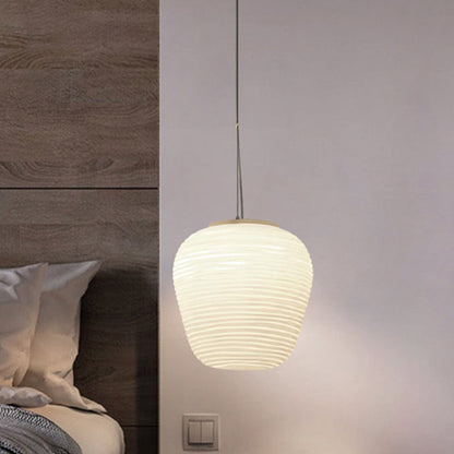 RibbelGlans - Elegante Glazen Hanglamp