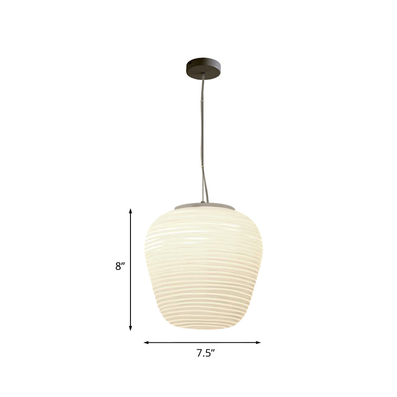 RibbelGlans - Elegante Glazen Hanglamp