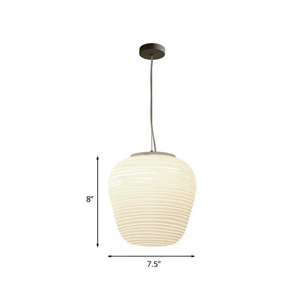 RibbelGlans - Elegante Glazen Hanglamp