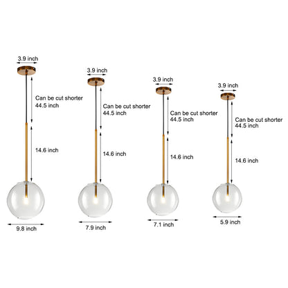 BolloGlas - Strakke Glazen Bol Hanglamp voor Stijlvolle Verlichting