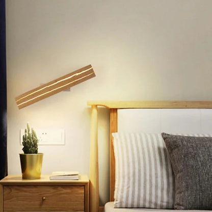 Orr Houten LED Wandlamp - Eenvoudig en Elegant voor Eetkamer/Slaapkamer