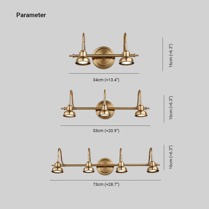 GoudenAurora - Vintage Ronde Wandlamp met LED