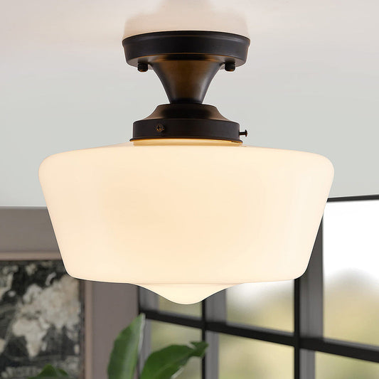 BauhausLicht – Crèmekleurige Messing Plafondlamp voor Hal en Entree