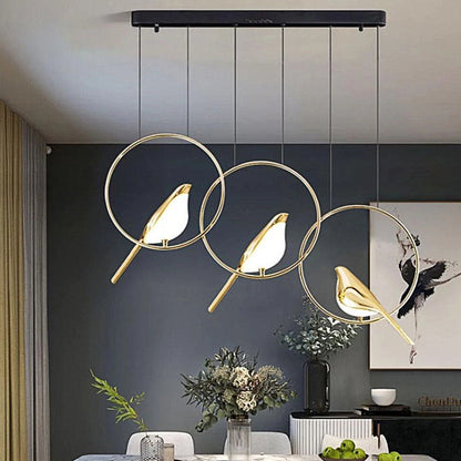 Creatieve Vogel LED Hanglamp met Cirkelvormige Slinger