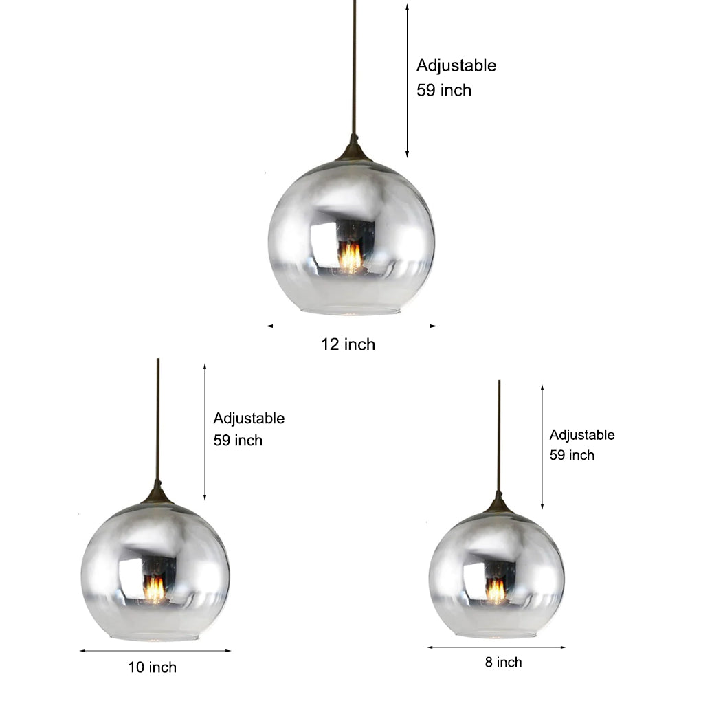 GlasSphere - Moderne Industriële LED Hanglamp