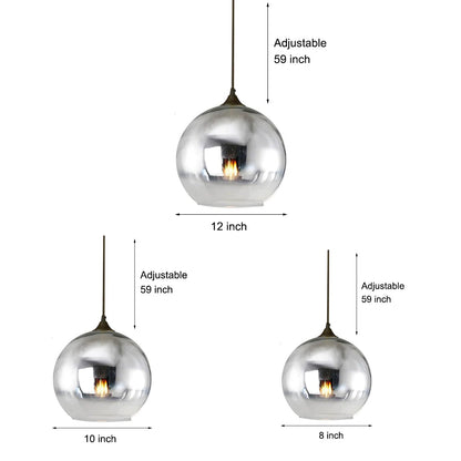 GlasSphere - Moderne Industriële LED Hanglamp