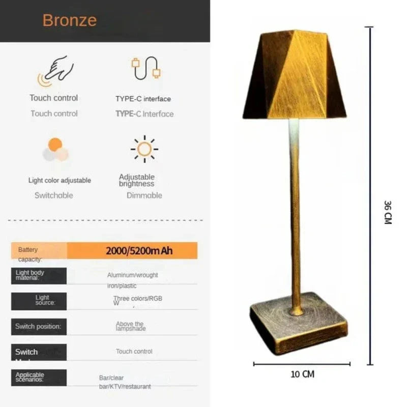 LumiStar - Draadloze Bureaulamp