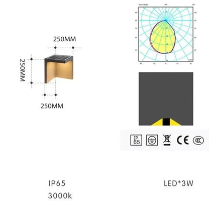 SolarBlok - Stijlvolle Solar Buitenlamp met Blokontwerp