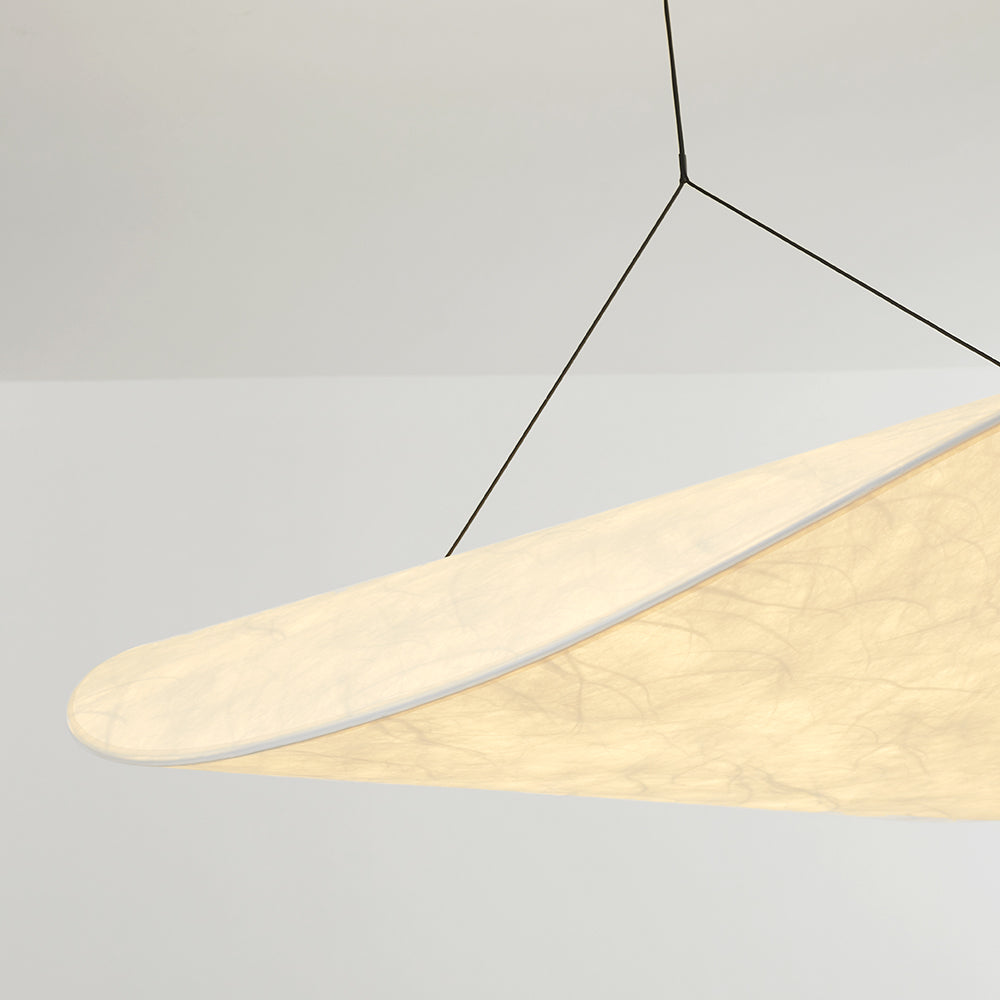 RenéeLux LED Hanglamp in Metaal en Witte Kunstzijde