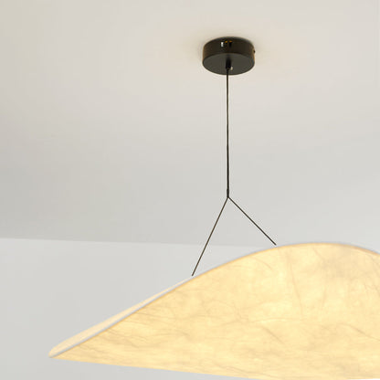 RenéeLux LED Hanglamp in Metaal en Witte Kunstzijde