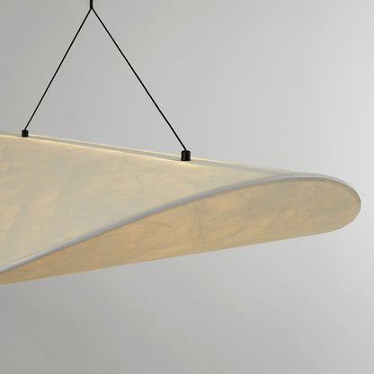 RenéeLux LED Hanglamp in Metaal en Witte Kunstzijde