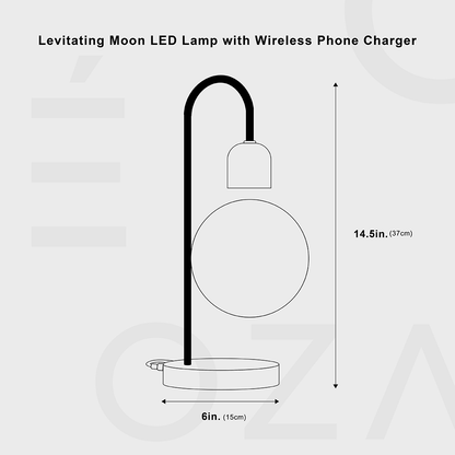 MoonLight - LED Lamp met Ingebouwde Draadloze Oplader