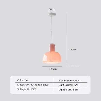 NostalgiaShine Glazen Hanglamp