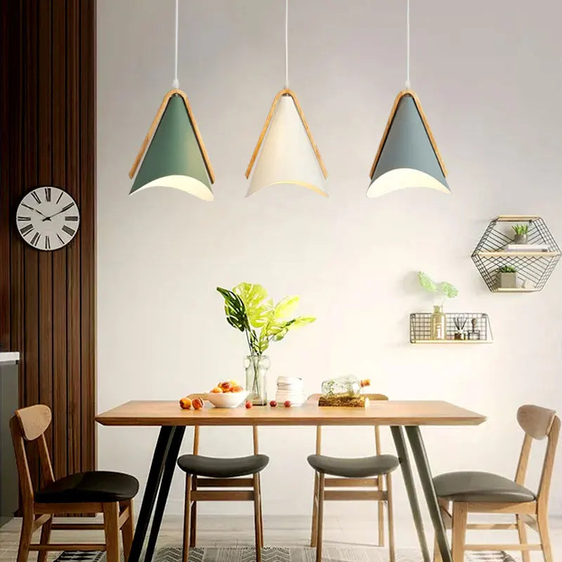 EliLicht - Stijlvolle Hanglamp van Hout en Metaal voor een Modern Interieur